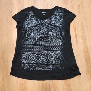 Macy's Style & Co Black Tee M